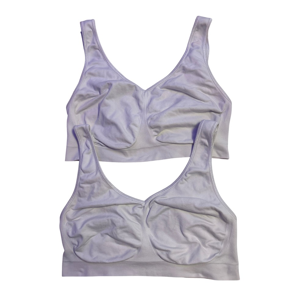 Lot 2 Bali Comfort Revolution EasyLite DF3491 Wireless Bras Plus Size 2XL